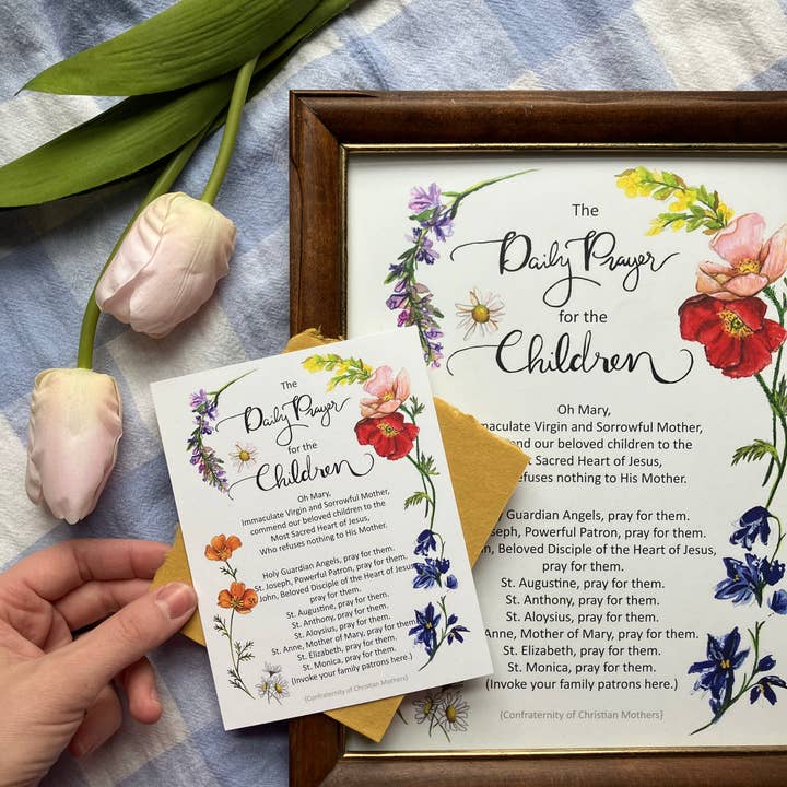 Catholic Handmade - Wholesale Art Print - Christian Mothers Prayer2