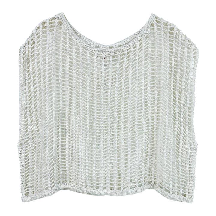 Fashion City - Venta al por mayor Poncho - Mujer - Poncho de verano de ganchillo de color liso3