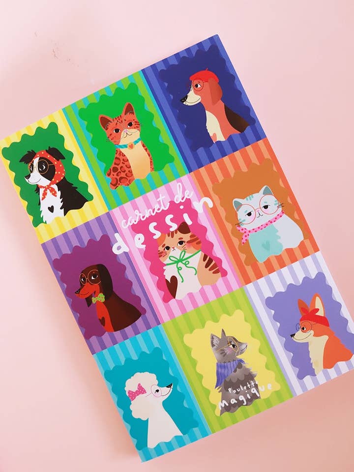 Zeichenbuch / Kinderkollektion für den Großhandel von Poulette Magique