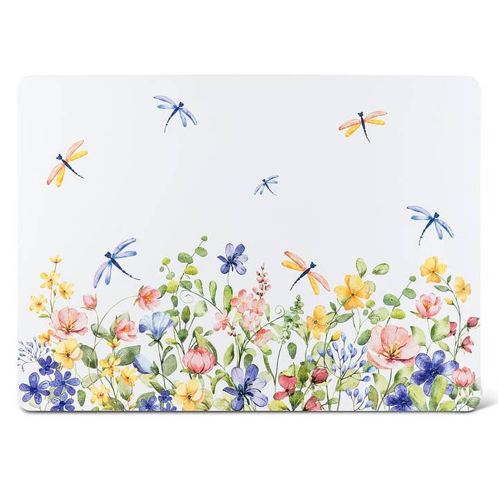 Abbott - Wholesale Placemat - Dragonfly & Floral Tablemat-13x18"L1