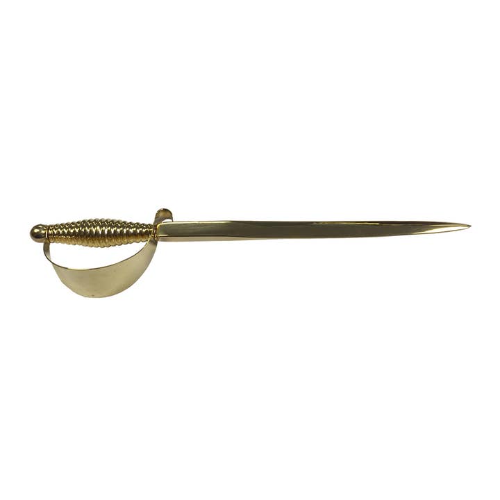 Madison Bay Co. - Historical Home Decor Reproductions - Wholesale Letter Opener - 7" Brass Sword Letter Opener