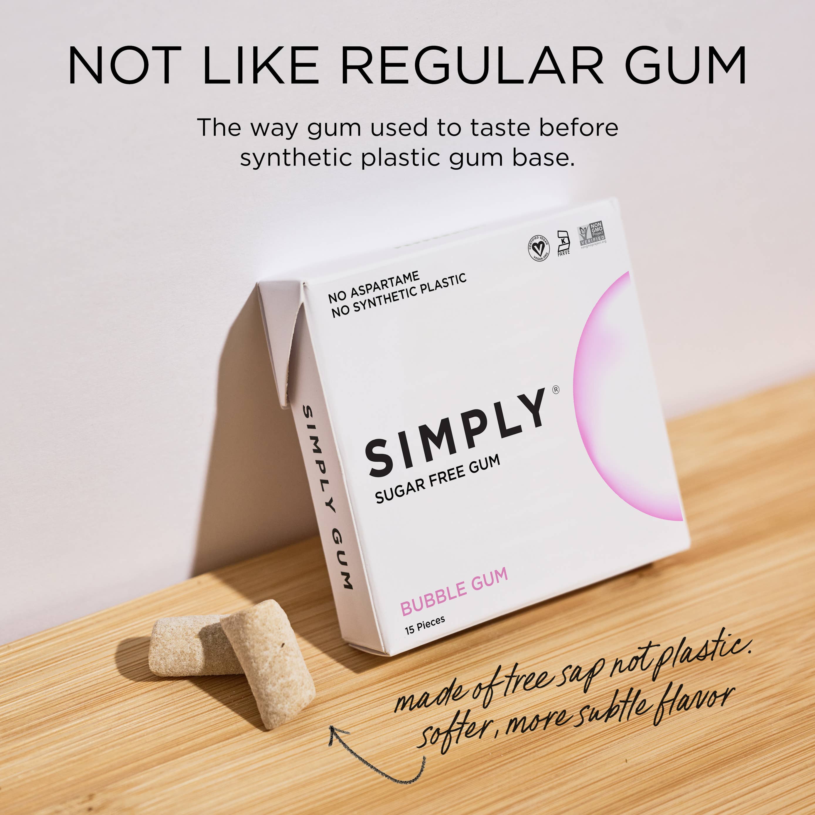 Simply Gum – wholesale Tuggummi – Sockerfritt Tuggummi - Naturligt + Plastfritt | 6-pack4