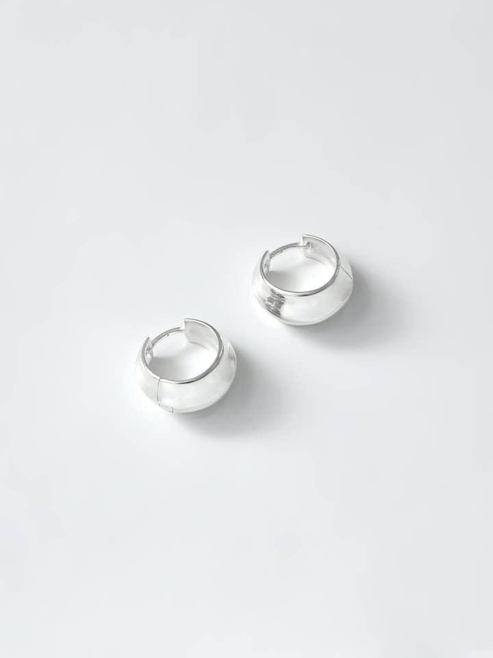 Bodie Hoops in Sterling Silver for wholesale by Wolf Circus Jewelry