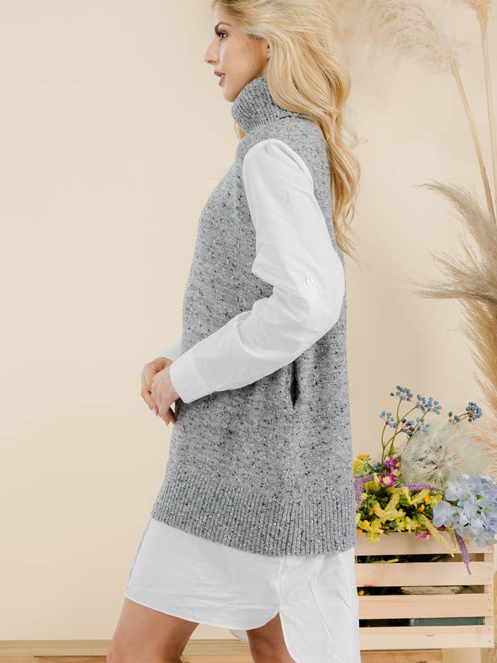 Celeste Clothing – Großhandel Kleid – Damen – ROLLKRAGEN-MIDIKLEID IN ÜBERGRÖSSE UND MISSY -CI-100831