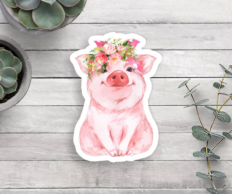 Expression Design Co - Vente Autocollant - Sticker en vinyle Motif cochon