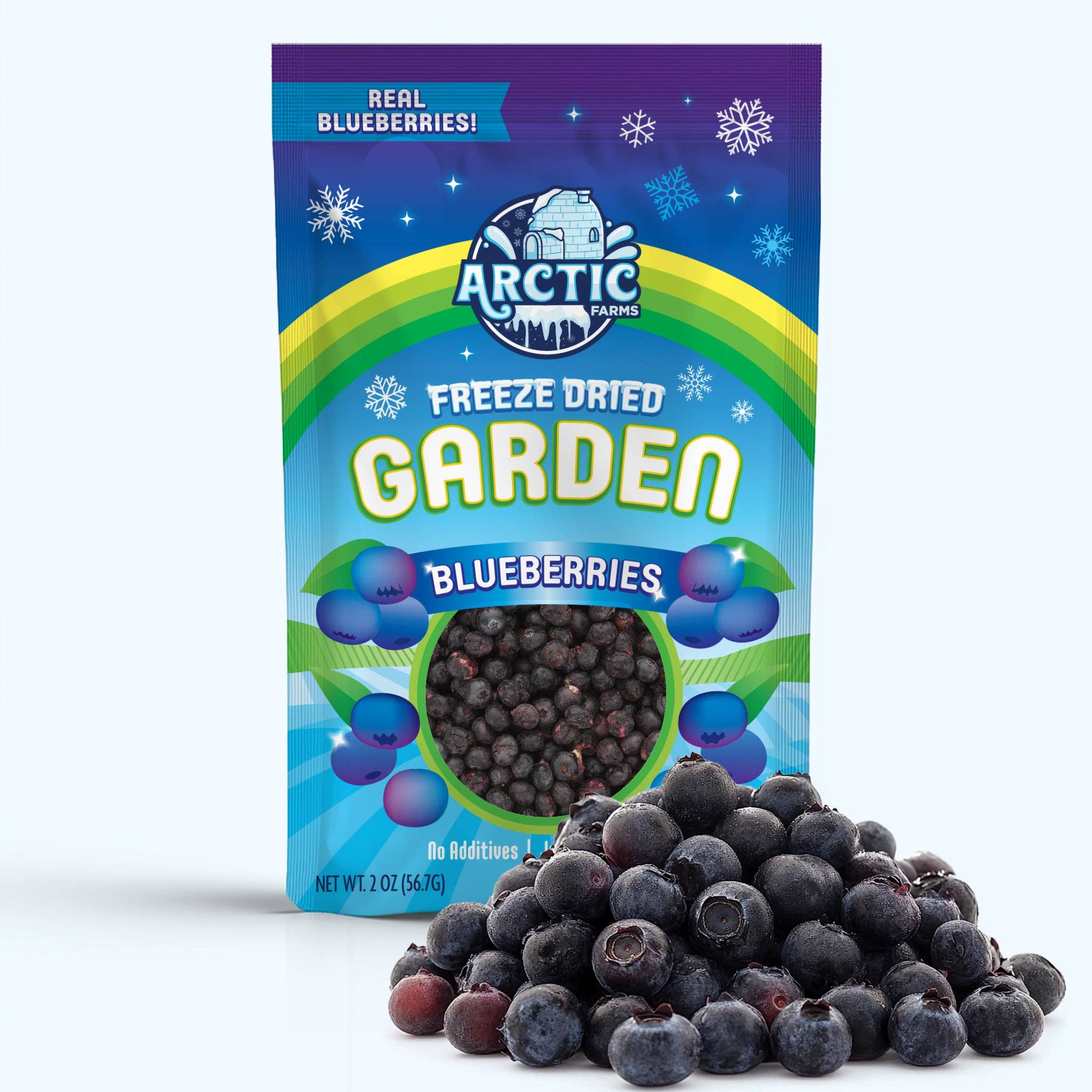 Arctic Farms - Vente Fruits secs/déshydratés - Myrtilles lyophilisées Arctic Farms Garden (vrais fruits)2