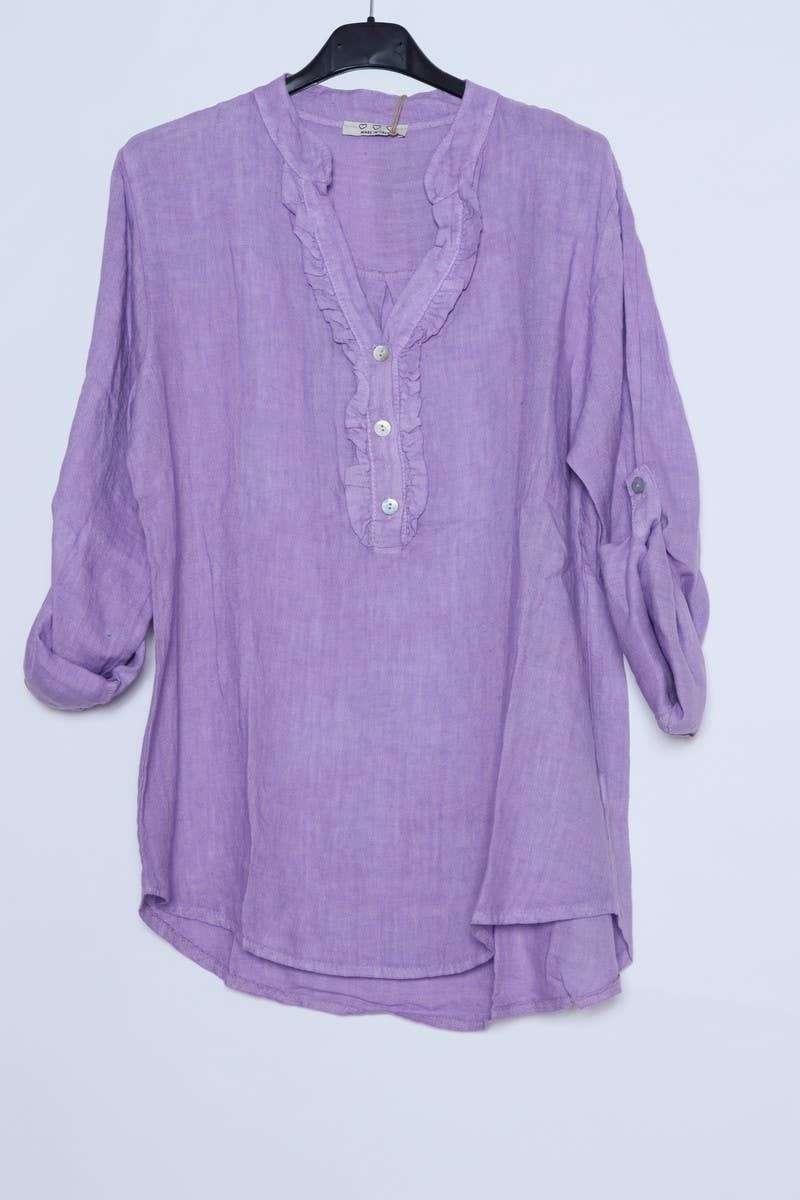 LÉA & LUC – wholesale Blus - Dam – Blus i 100 % linne REF. 66497