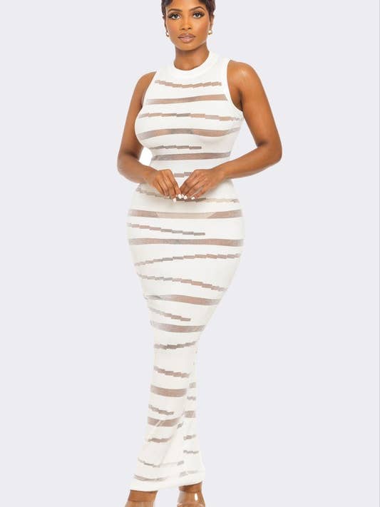 SEE-THROUGH MAXI DRESS for wholesale by DIOSA