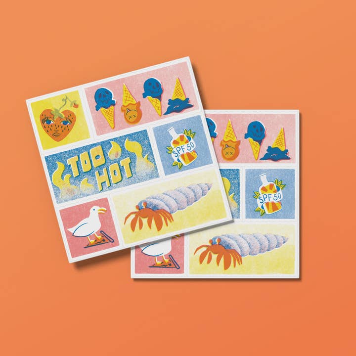 Hoja de adhesivo de verano para venta al por mayor de Brandy Bingham