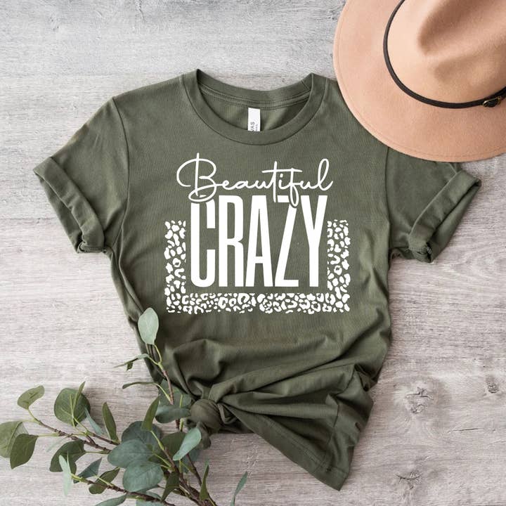 Himalayan Hymns - Wholesale Screen Printed T-Shirt - Women's - Beautiful Crazy Shirt Leopard Country Girl Southern Girl
