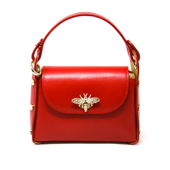 German Fuentes Handbags - Wholesale Top Handle Bag - Women's - GF1085 GENUINE ITALIAN LEATHER BUTTERFLY MINI BAG14