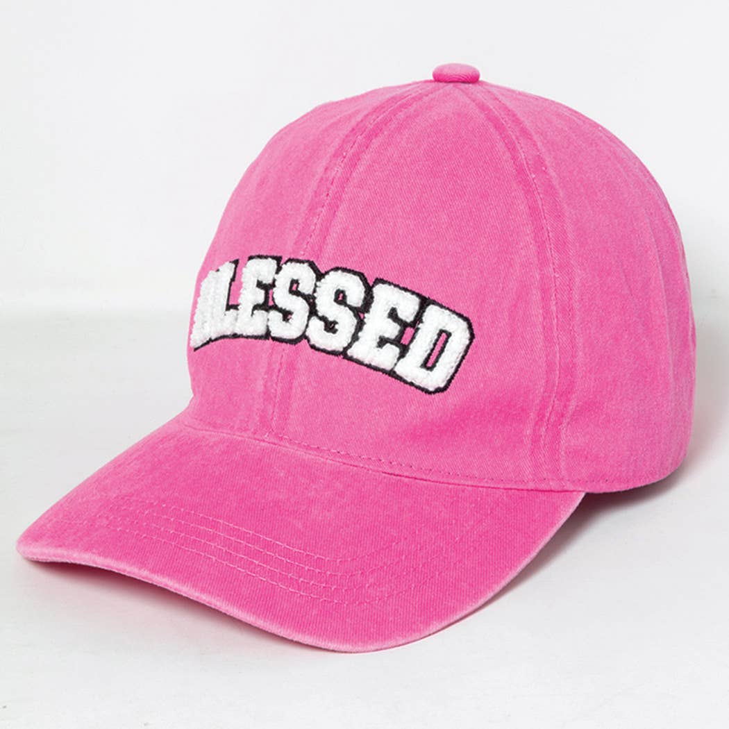 Fashion City - Wholesale Baseball Cap - Women's - 3D BLESSED Embroidered Patch Cotton Baseball Cap6
