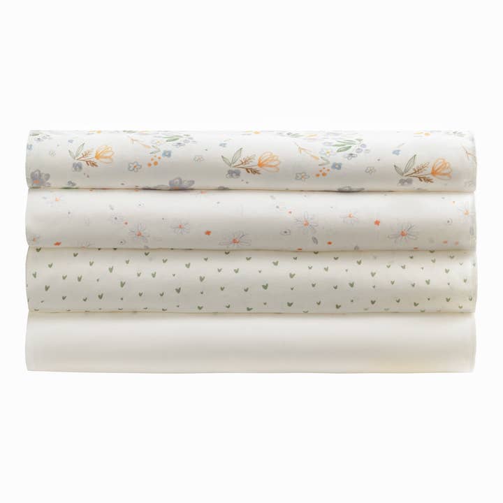 Under the Nile - Wholesale Burp Cloth Set - Baby - Burp Cloths - Modern Daisy Assorted1