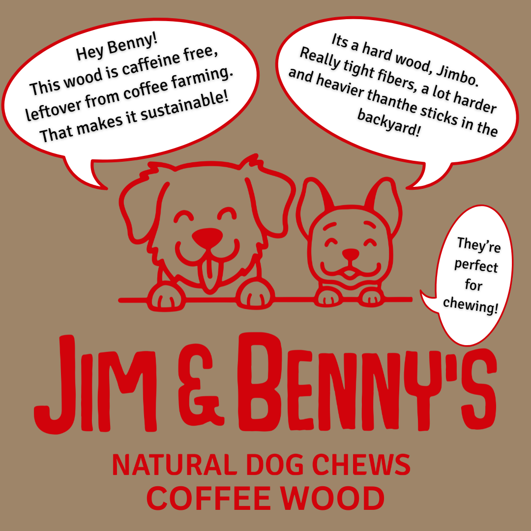 Jim and Benny's - Wholesale Pet Chew Toy - Dog - Coffee Wood Chews for Dogs5