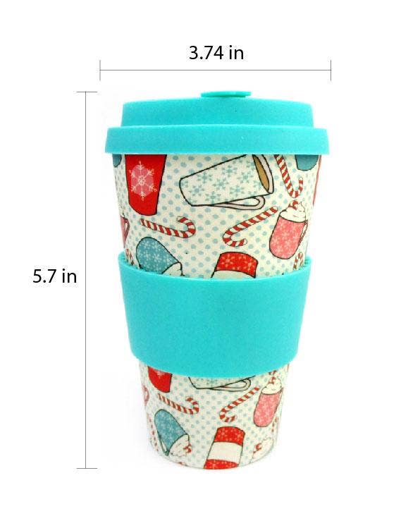 Tiny Mills - Wholesale Insulated Mug/Tumbler - Eco-Friendly Reusable Mug with Christmas Coffee Design3