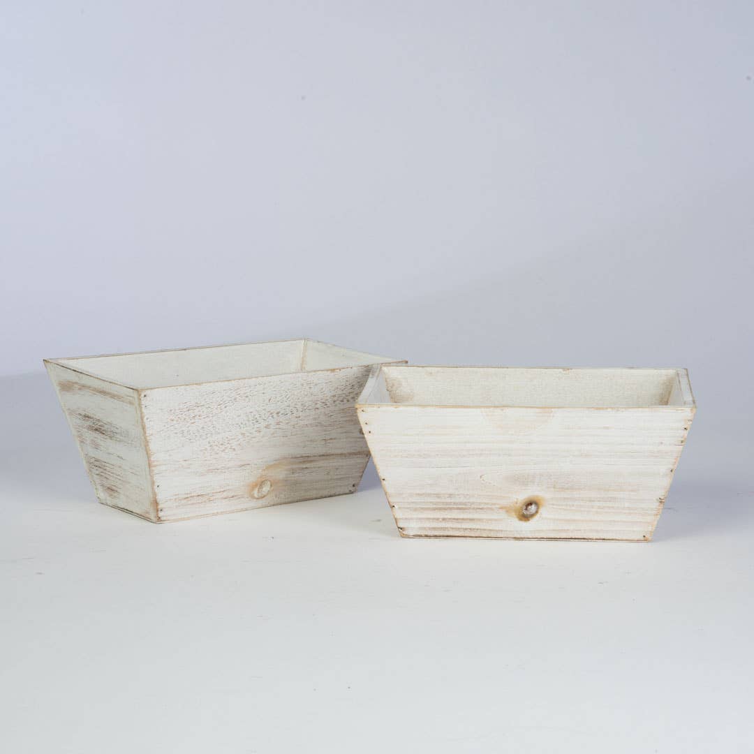 Willow Group - Wholesale Planter Box - Rectangle Wood Planter 2 Assorted Colors3