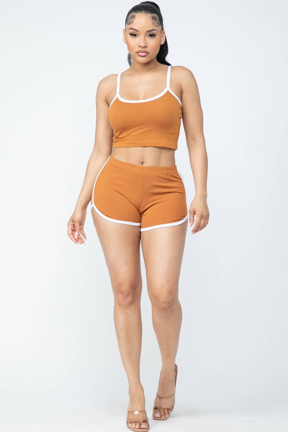 Boswell - Wholesale Lounge Set - Women's - Cotton Short Set With No Sleeve Top6