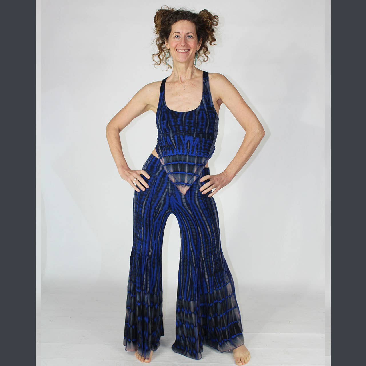 Comme indiqué Pantalon Palazzo Tie Dye en Spandex et Rayon Boho Hippie en vente sur Faire1
