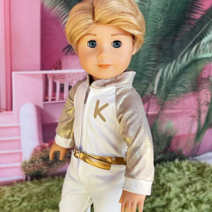 Fashion Collection Boy Disco Jumpsuit Gold for American Girl for wholesale by Bbeauty Dolls