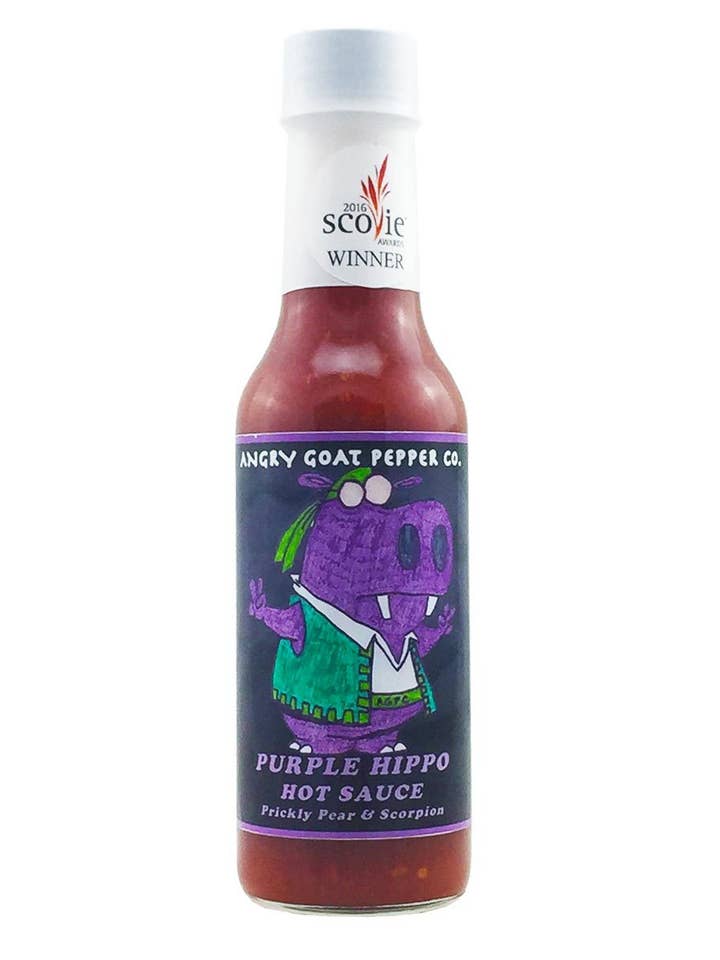 Angry Goat Pepper Co - Purple Hippo Hot Sauce for wholesale by Parker Family Foods, LLC