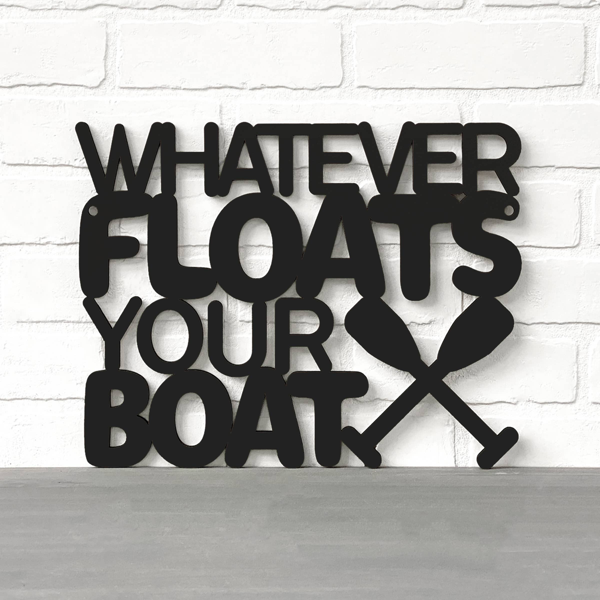Spunky Fluff - Wholesale Sign - Whatever Floats Your Boat Cute Wood Lake House Decor6