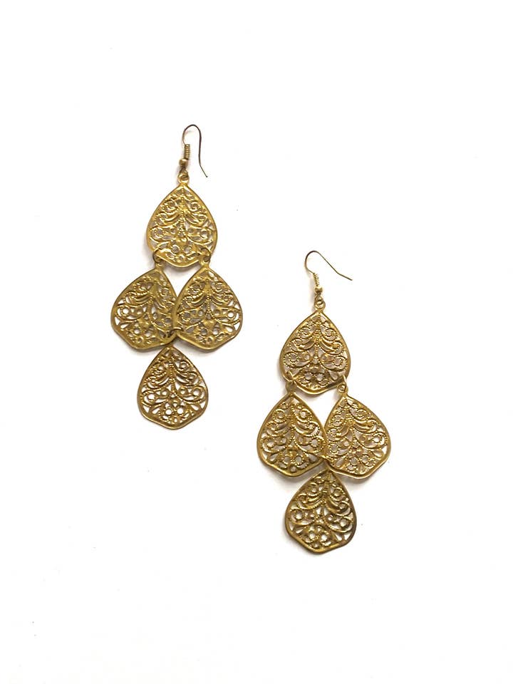 BOUCLE D'OREILLE PALMAS pour la vente par DIWALI PARIS