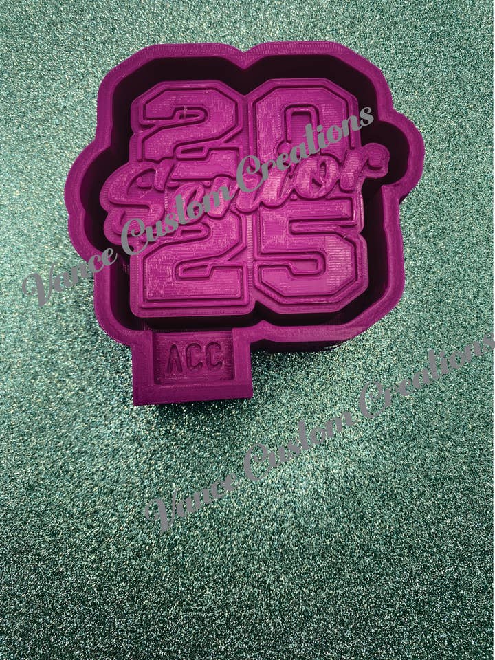 Senior 2025 Freshie Mold for wholesale by Vance Custom Creations
