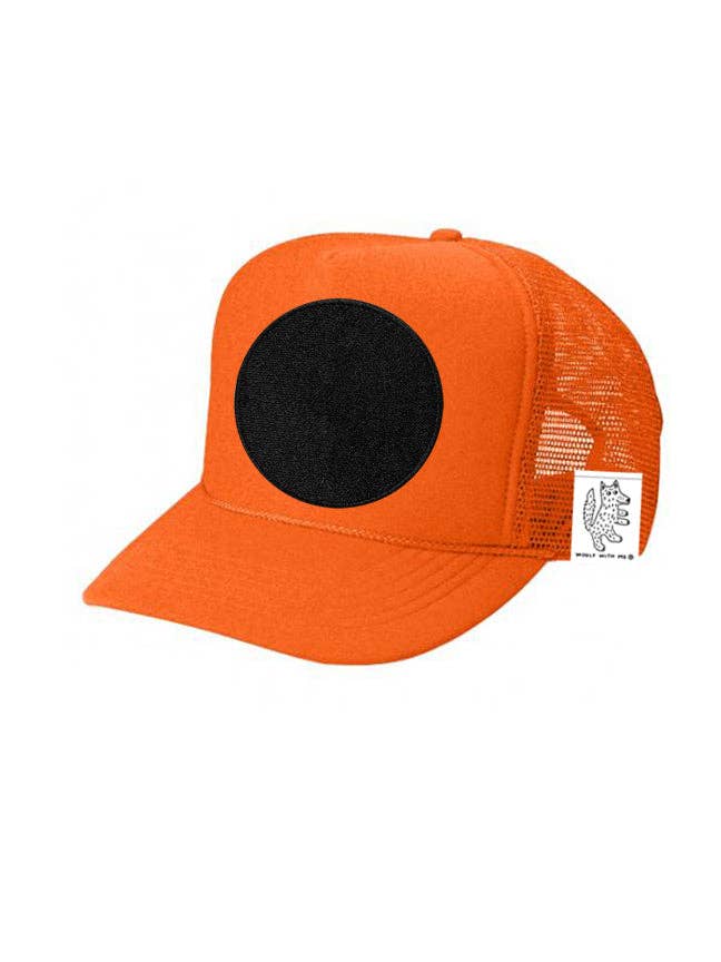 BØRN Tilpasningsbar Trucker Hat, Patches Sælges Separat (Orange) for engroshandel hos WOOLF WITH ME®