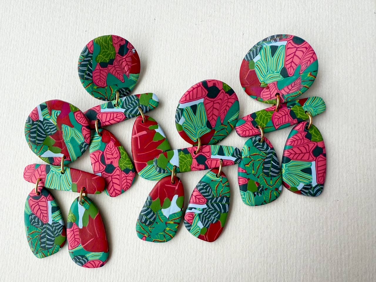 Noble Fawn Jewelry - Wholesale Dangle Earrings - Mural Earrings Tropics1