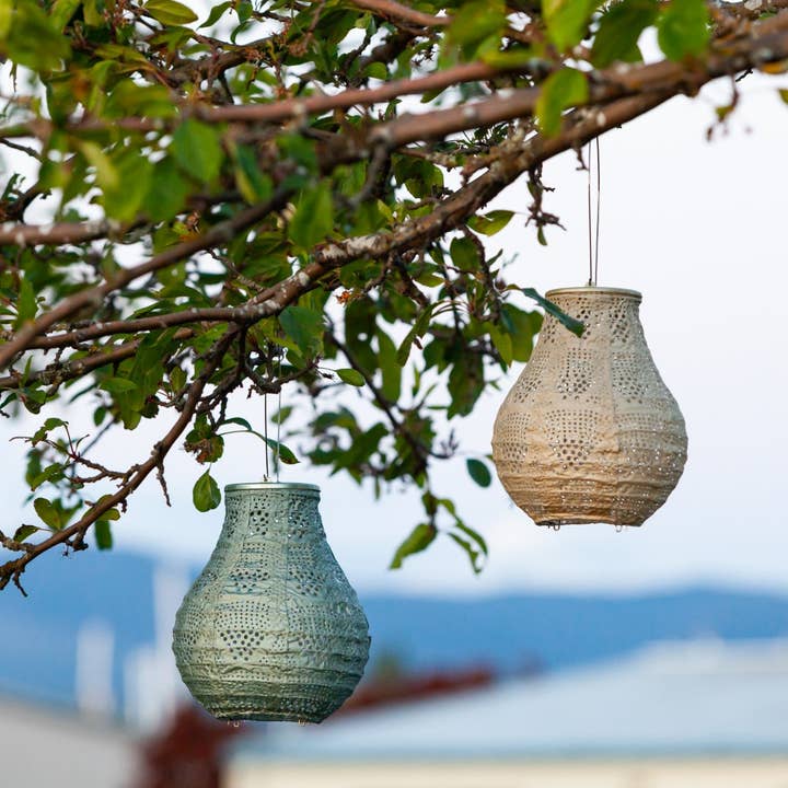 Allsop Home & Garden - Venta al por mayor Luces de exterior/césped - Linterna solar Stella Bulb de 8 pulgadas, diseño Pearl Wave6