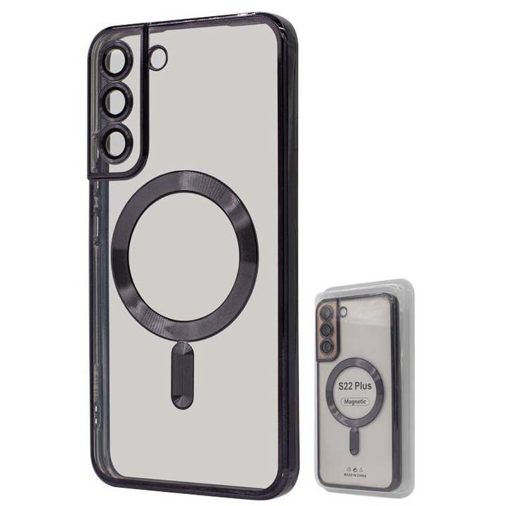 Mighty Wireless - Wholesale Phone case – Women’s - S22 Plus TPU Case With Metallic Magnet Wholesale Dark Purple