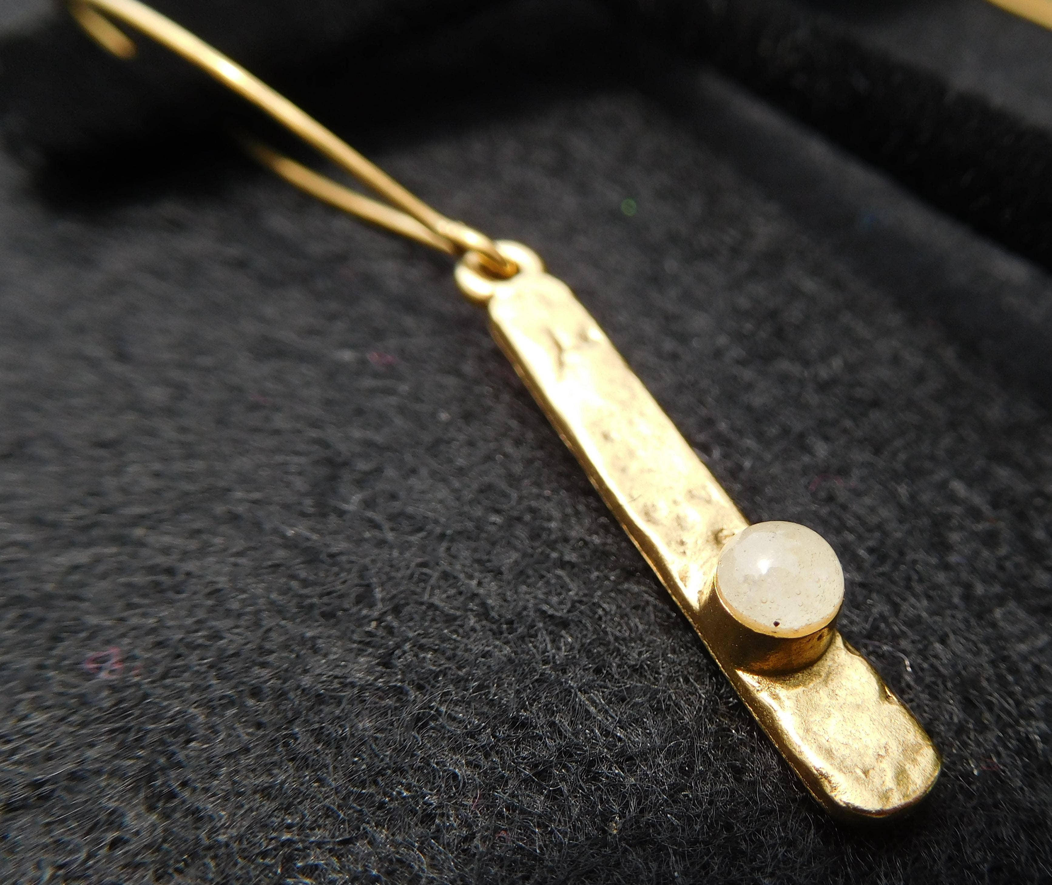 Art & Soul 30a - Wholesale Dangle Earrings - Tiny Vacation Gold Dangle Earrings Customizable Souvenir2