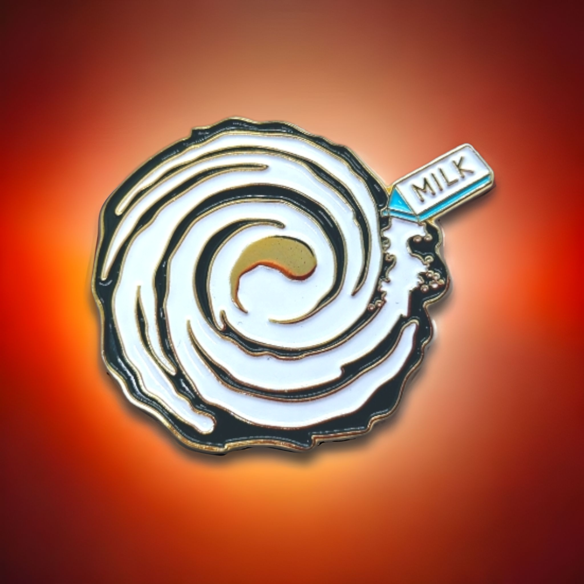 PINtelligentsia - Wholesale Lapel Pin/Button - Milky Way Enamel Pin - "Whole Milk-y Way" Funny Pun Pin!3