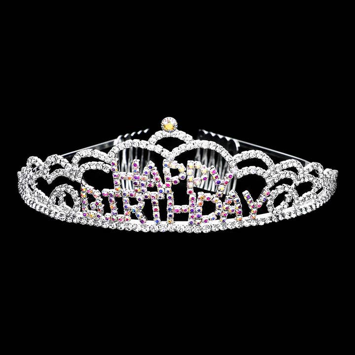 Sensibling Corp. - Wholesale Tiara - Women's - Crystal Rhinestone Happy Birthday Party Tiara7