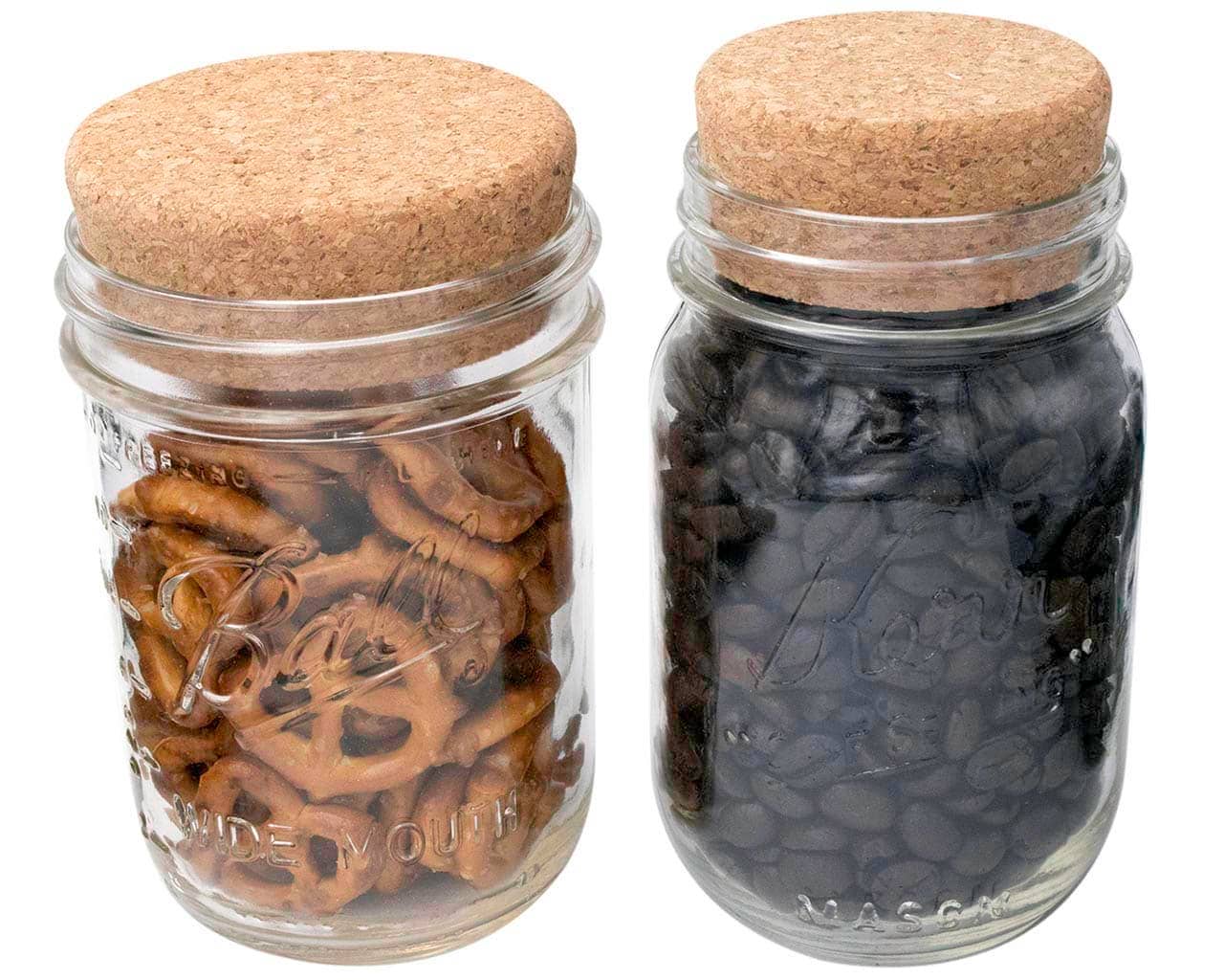 Mason Jar Lifestyle - Wholesale Food Storage Container - Cork Lid / Stopper for Mason Jars 4 Pack8