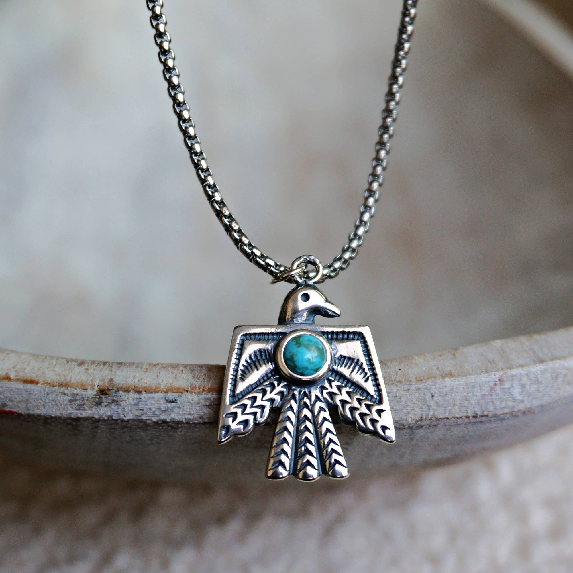 Sowell Jewelry - Wholesale Pendant/Charm Necklace - Thunderbird Turquoise Necklace1