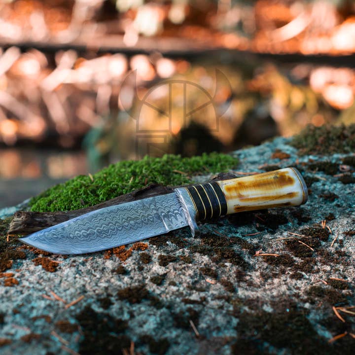 OnlyViking – wholesale Pocket knife/holder – Damascus Hunting Knife | OnlyViking