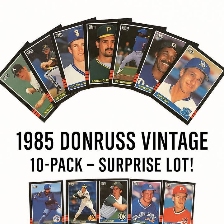 1985 Donruss Baseball Cards – Surprise 10 Pack Vintage Lot Random MLB Players Original 80s Collection for wholesale by Krediz