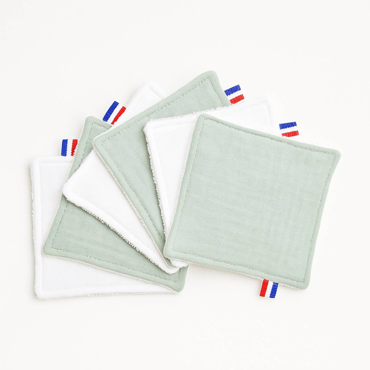 PAPATE - Wholesale Face & Body Wipes - Baby - Organic Cotton Washable Wipes - Green3