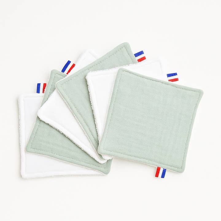 PAPATE - Wholesale Face & Body Wipes - Baby - Organic Cotton Washable Wipes - Green3