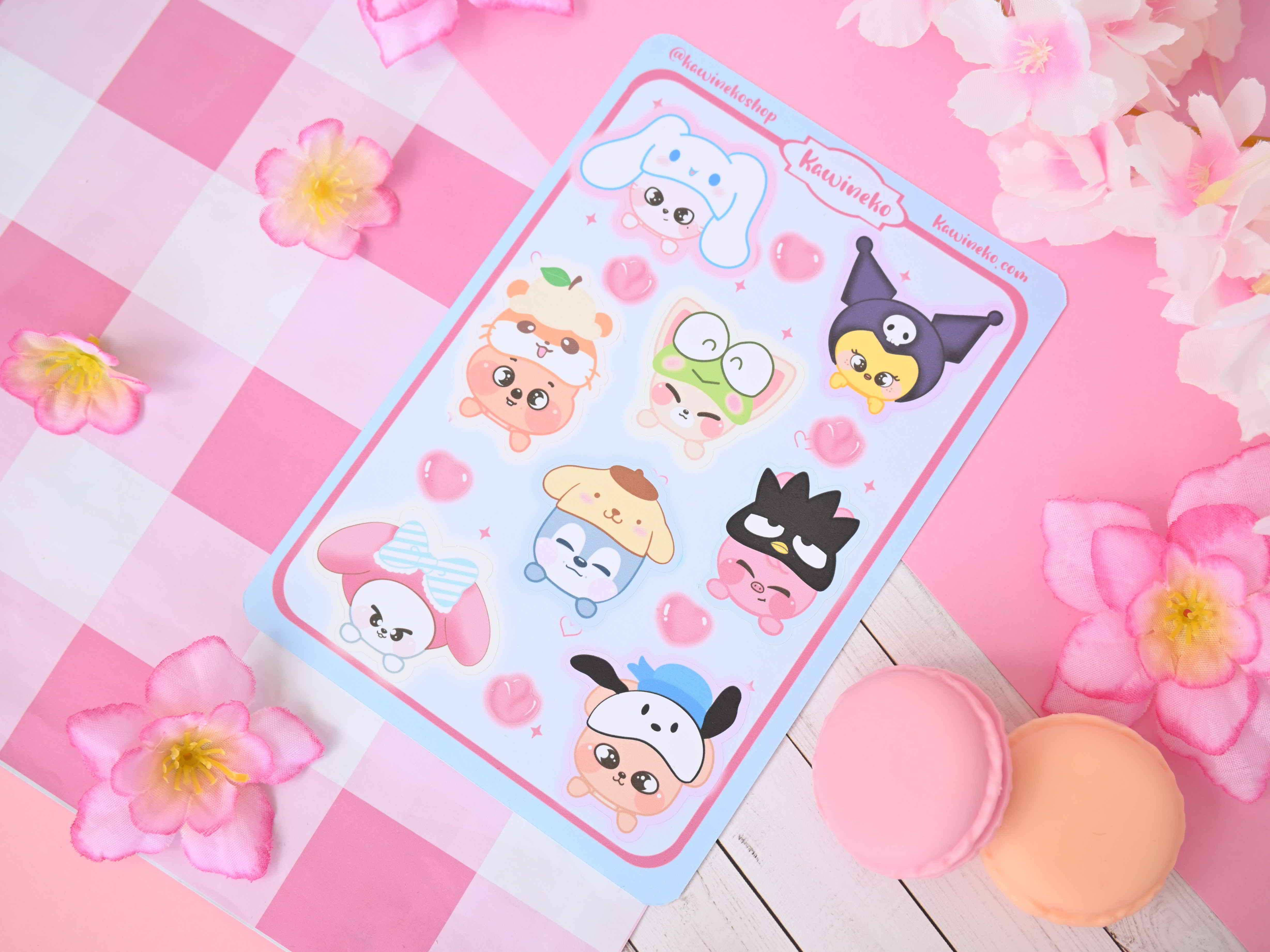 Kawineko - Wholesale Sticker - SanxSkz sticker sheet cute kpop kawaii 3
