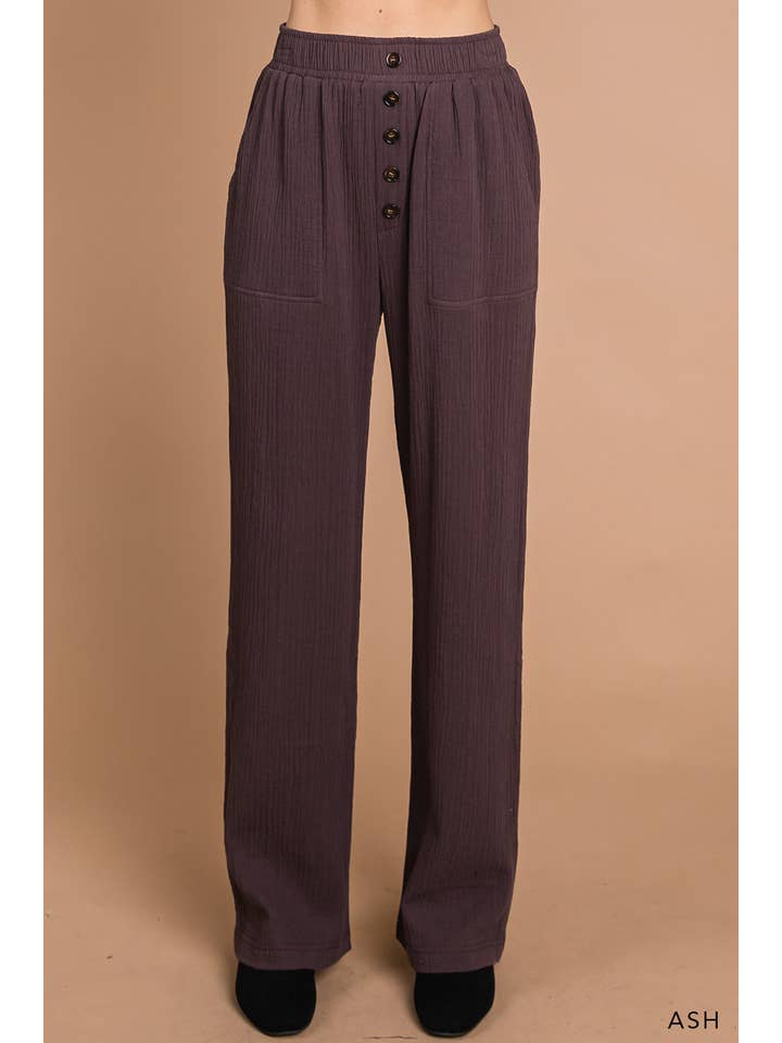 Cotton Bleu - Wholesale Pants - Women's - 80966W - Women's Cotton Gauze Wide Leg Pants6