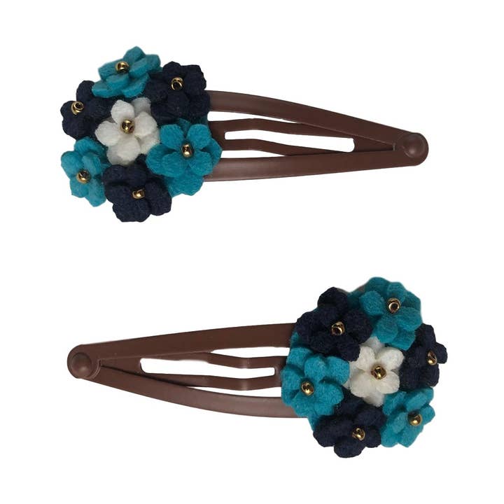 Flower Bunch Snap Clip Pair for wholesale by Chotee
