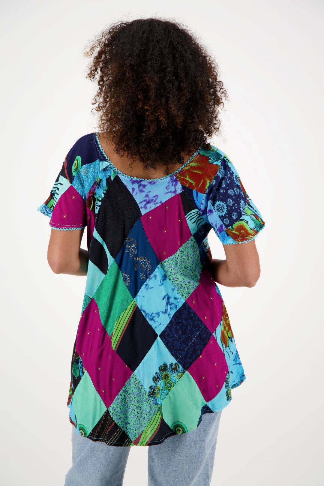 Assortiment Blouse bohème en patchwork PAT3267 en vente sur Faire3