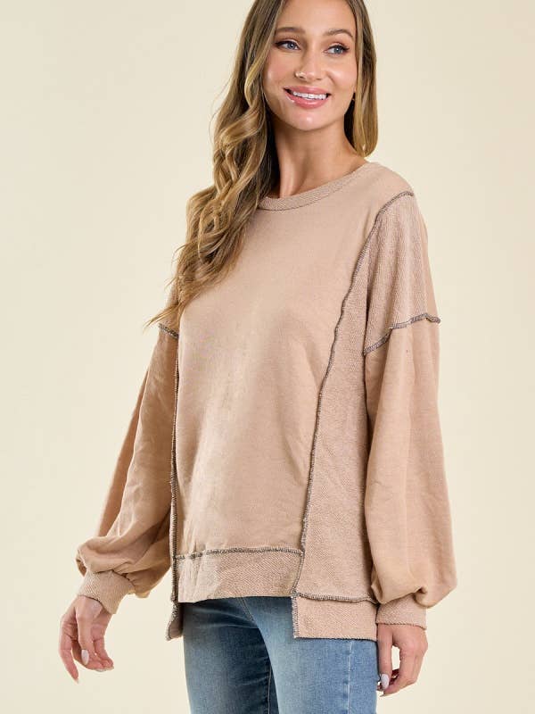 lovely melody - Vente Sweat-shirt – femme - Sweatshirt en tissu éponge double face LMT35723
