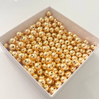 Js Wholesale Jewelry - Wholesale Beads - 14K Gold Filled Non Tarnish Spacer Beads,8mm Gold beads (Cop2