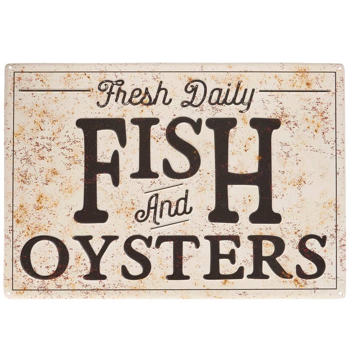 Fish And Oysters Wall Decor for wholesale by Primitives by Kathy