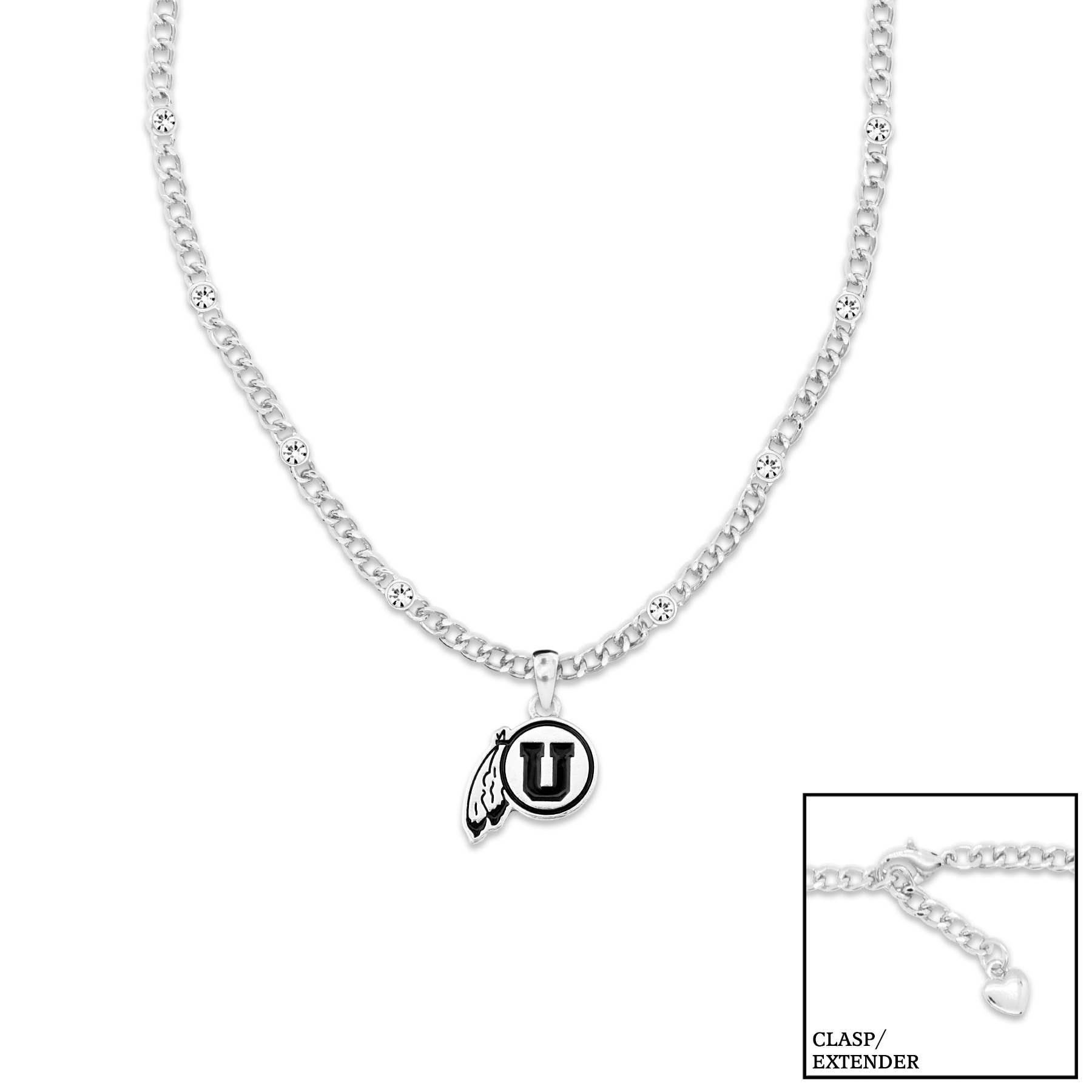 From The Heart - Vente Colliers à pendentif - Collier en argent Utah Utes Lydia0