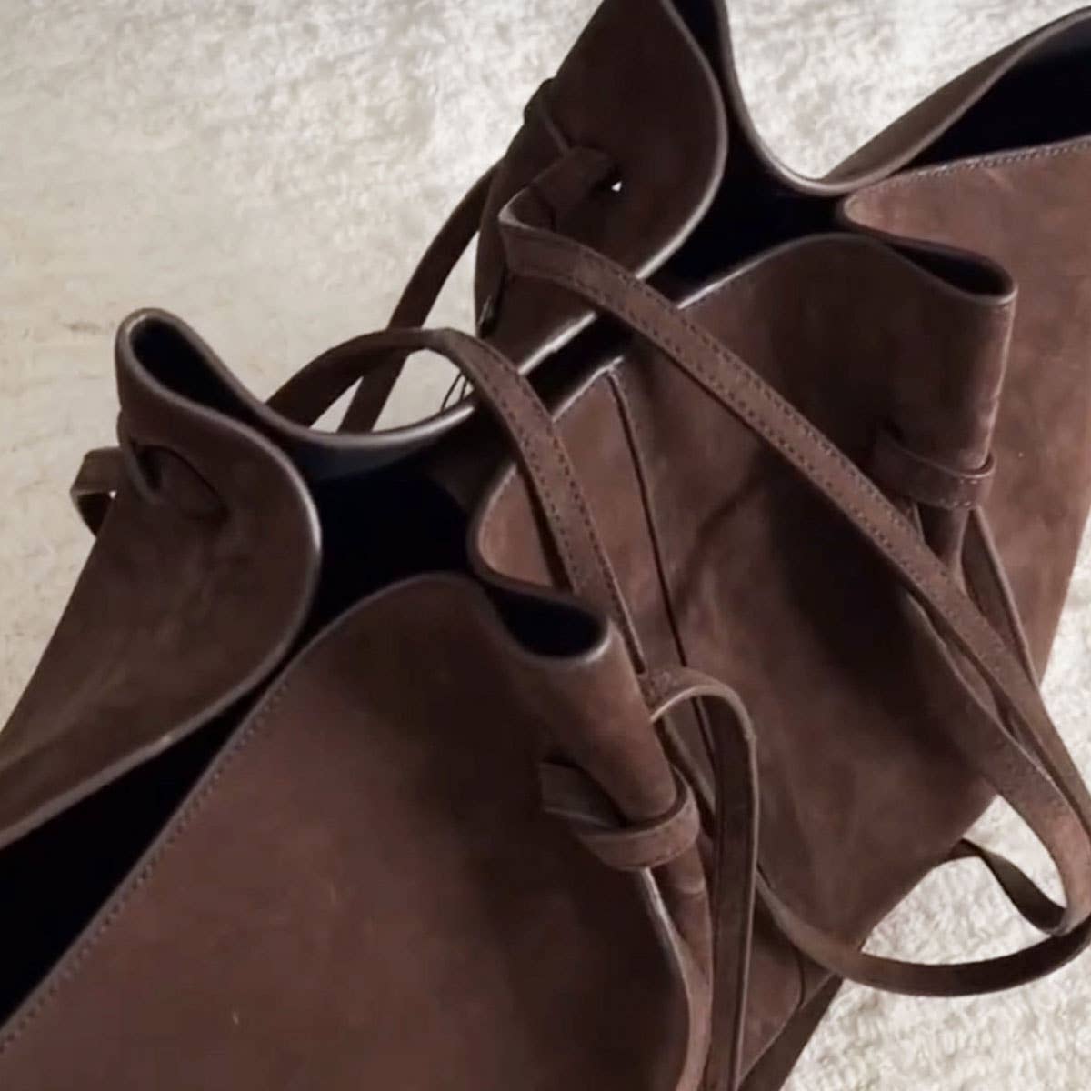 ACCITY - Wholesale Tote Bag - Women's - Vintage Suede Shoulder Tote Bag, Minimal Style_CWAB53958