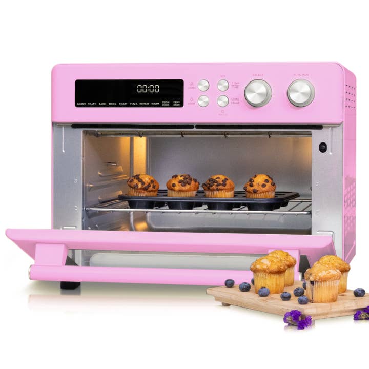 VAL CUCINA - Wholesale Kitchen Appliance - VAL CUCINA 10-in-1 Air Fryer Toaster Oven- Classic Pink11
